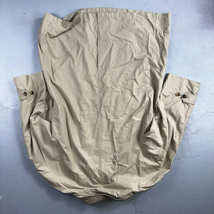 Burberrys VTG London Beige Nova Check Trench Coat Mens Size 44 Regular RARE!