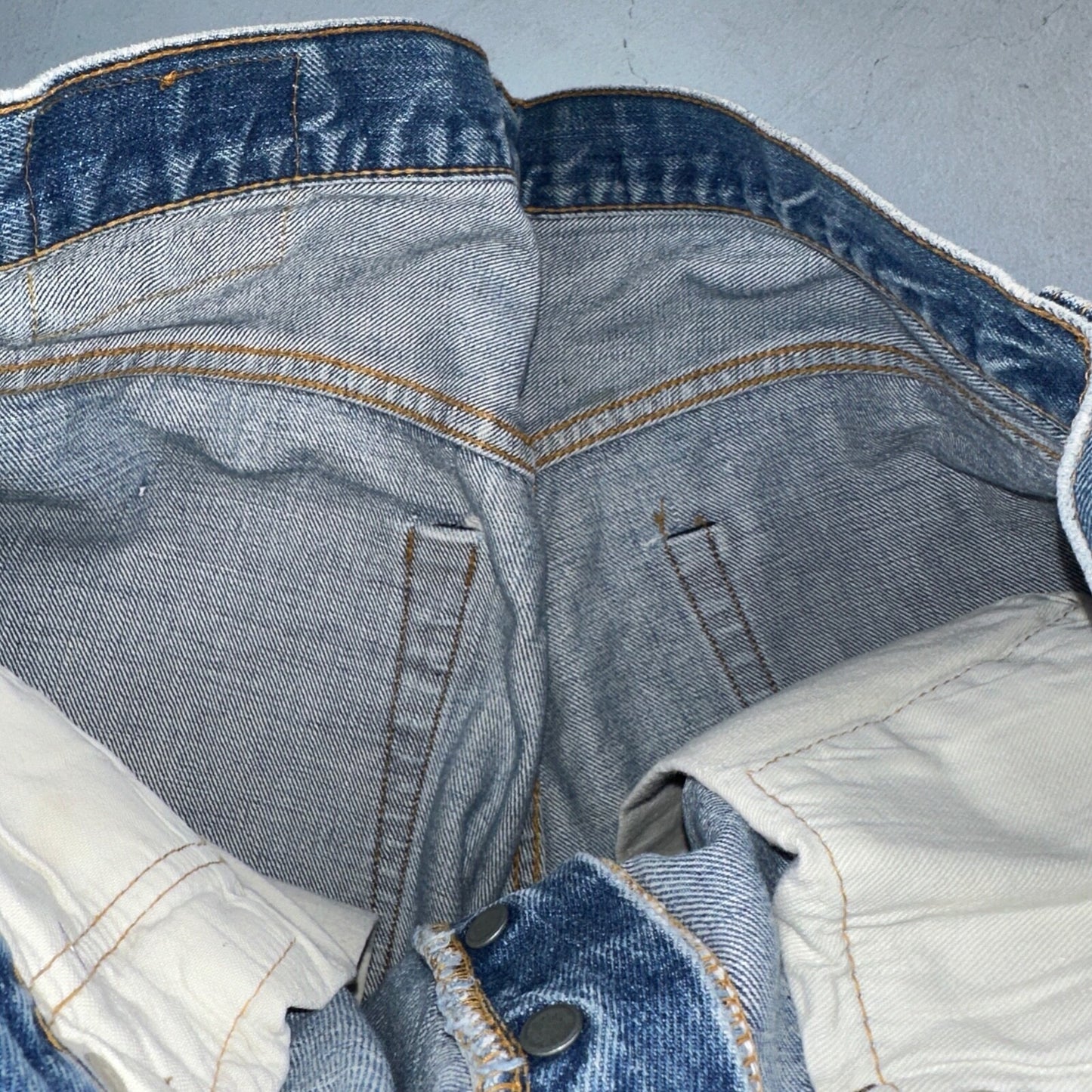 Levis 501 VTG 70s SS Redline Selvedge Jeans XX Med Wash 35x32 Act 32x28