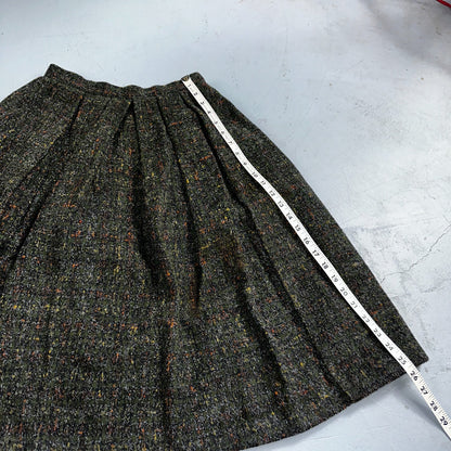 Haut THICK Original Vintage Wool Pleated Skirt Rockabilly 1960s 50s 60s Wolle
