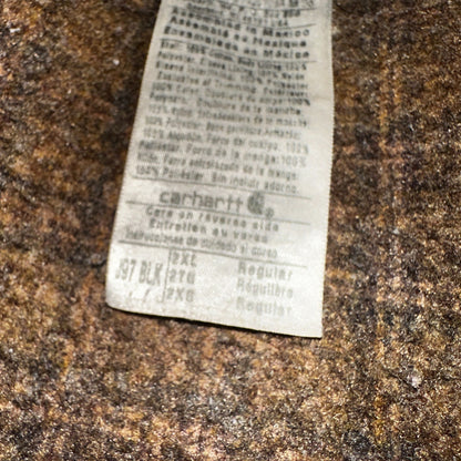 Carhartt VTG Detroit Jacket Men's 2XL Lined Blanket Workwear J97 BLK Thrashed