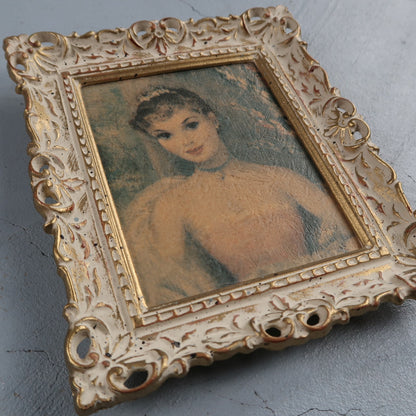 Vintage Garden Party Parisian Lady Print by Cydney Grossman 1950's Art Cute