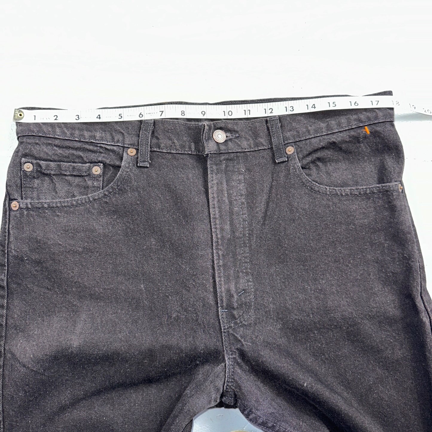 Levis 505 Vintage 90s USA Red Tab Jeans 36x30 Black Wash 1992 501 Act 36x29