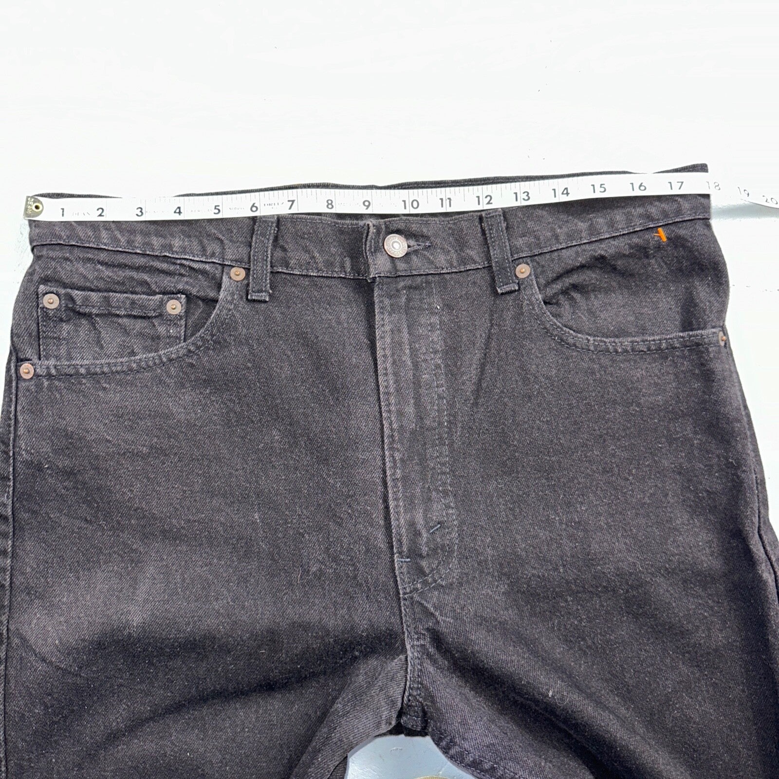 Levis 505 Vintage 90s USA Red Tab Jeans 36x30 Black Wash 1992 501 Act 36x29