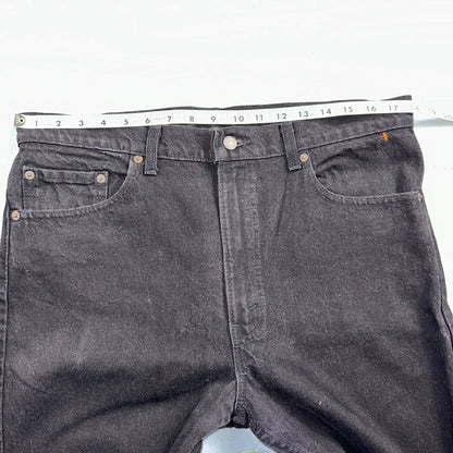 Levis 505 Vintage 90s USA Red Tab Jeans 36x30 Black Wash 1992 501 Act 36x29