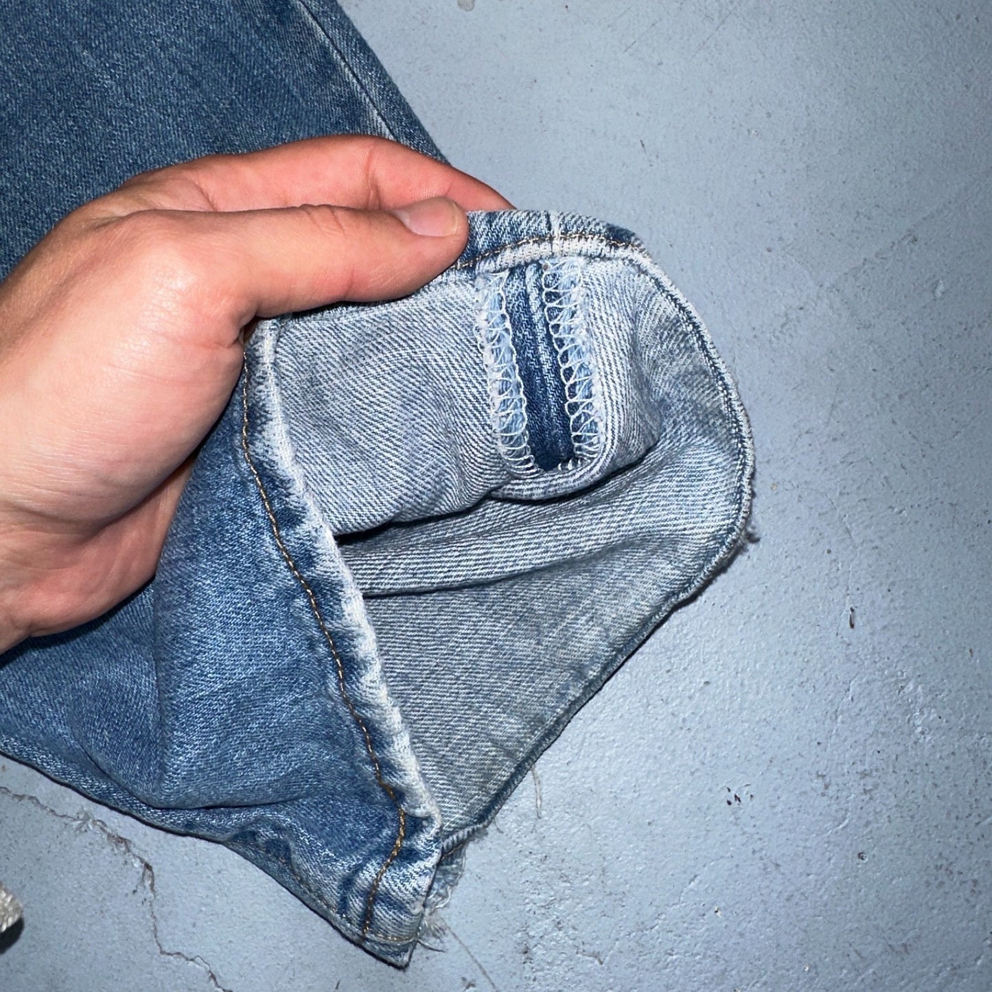 Levis 501 Vintage Y2K 90s XX Straight Leg Jeans Blue Light Wash 38x30 Act 36x30