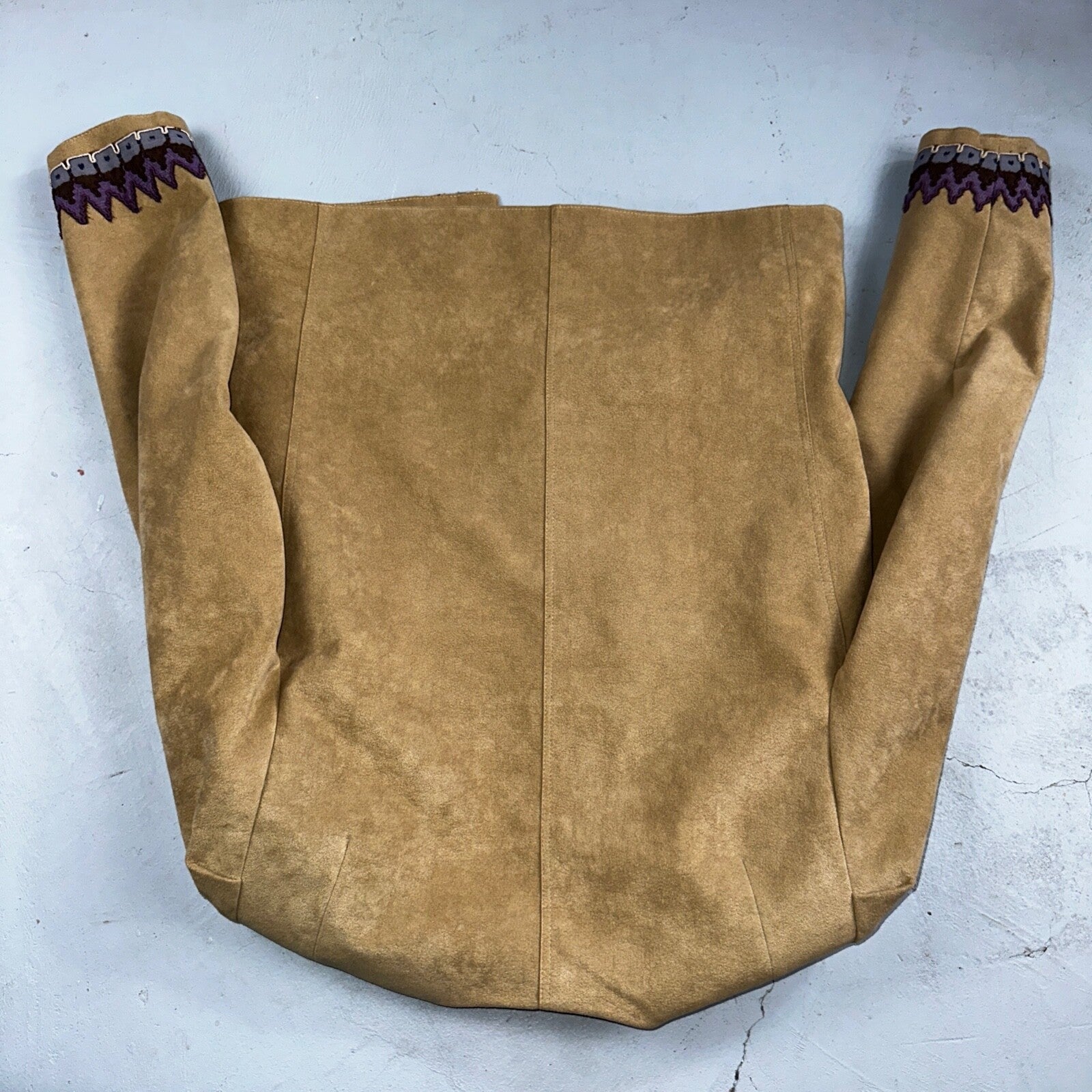 Vintage 1980s Saks Fifth Avenue Jacket Suede Maroon Moto Size Medium Brown 80s