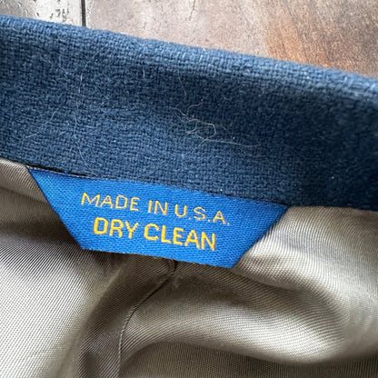 VTG Pendleton Jacket Blazer Men's 42 Blue 100% Pure Virgin Wool USA Western 70s