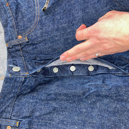 Levis 501 Vintage 80s USA XX Straight Leg Jeans Blue Dark Wash 46x30 Act 40x27
