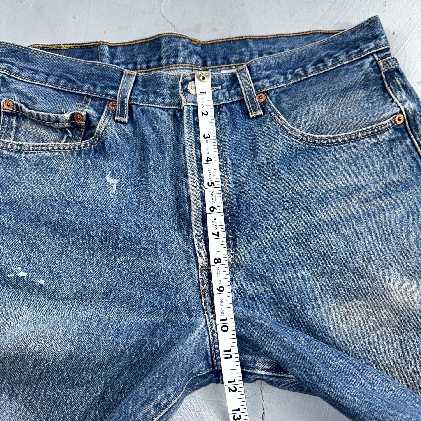 Levis 501 Vintage Y2K XX Straight Leg Jeans Blue Med Wash 35x33 Act 34x29