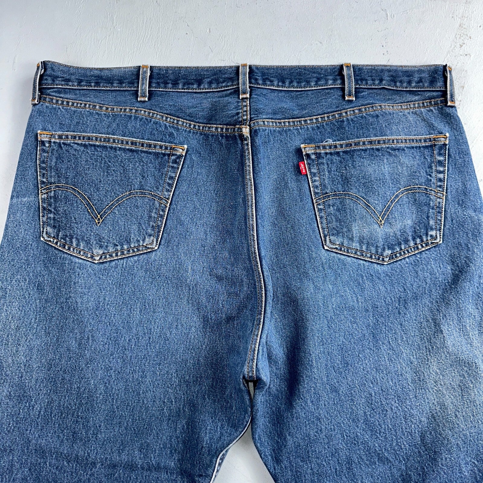 Levis 501 Vintage Y2K Mexico Straight Leg Jeans 46x30 90s Med Wash Act 44x27