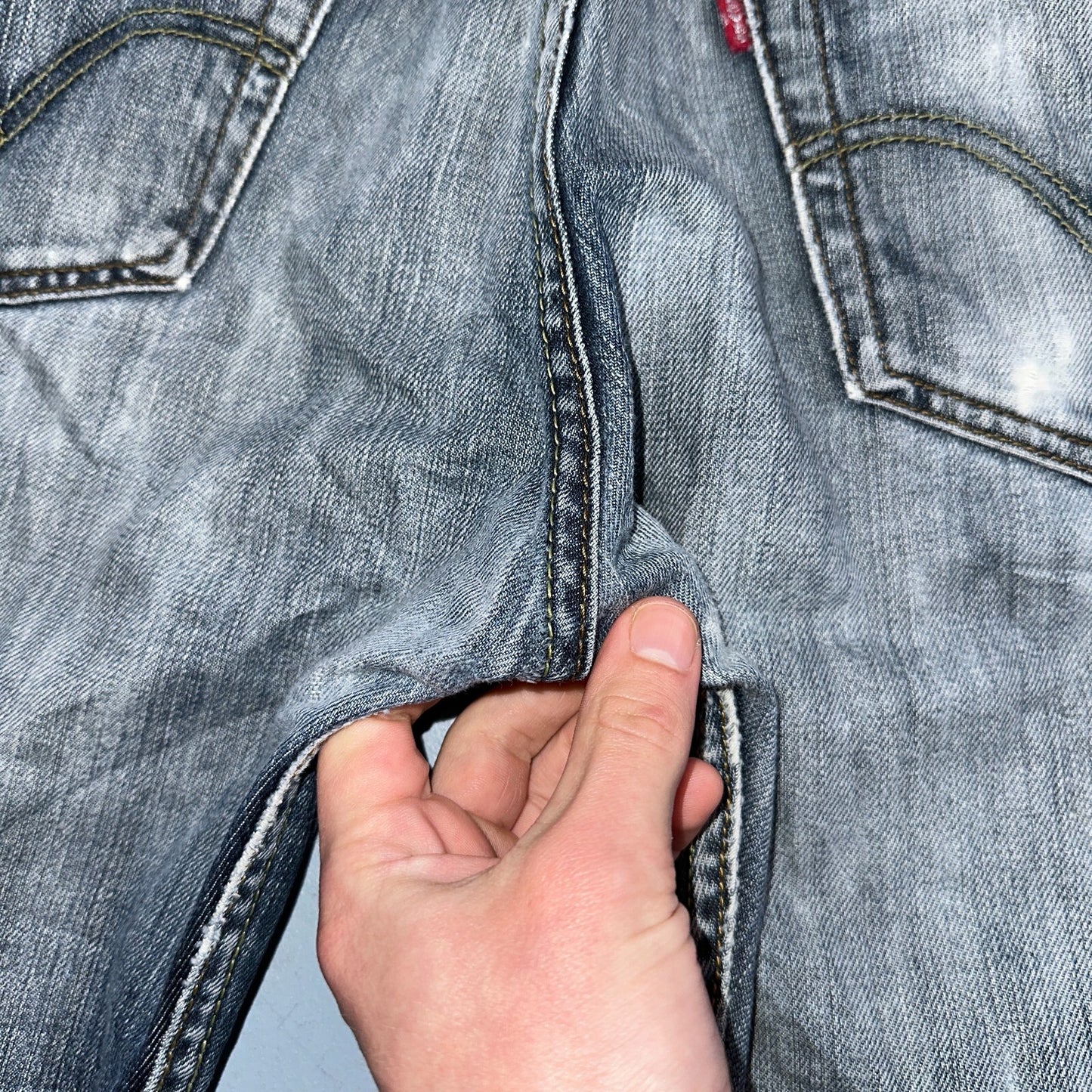 Levis 501 Vintage Y2K XX Straight Leg Jeans Blue Med Wash 33x30 Act 32x28