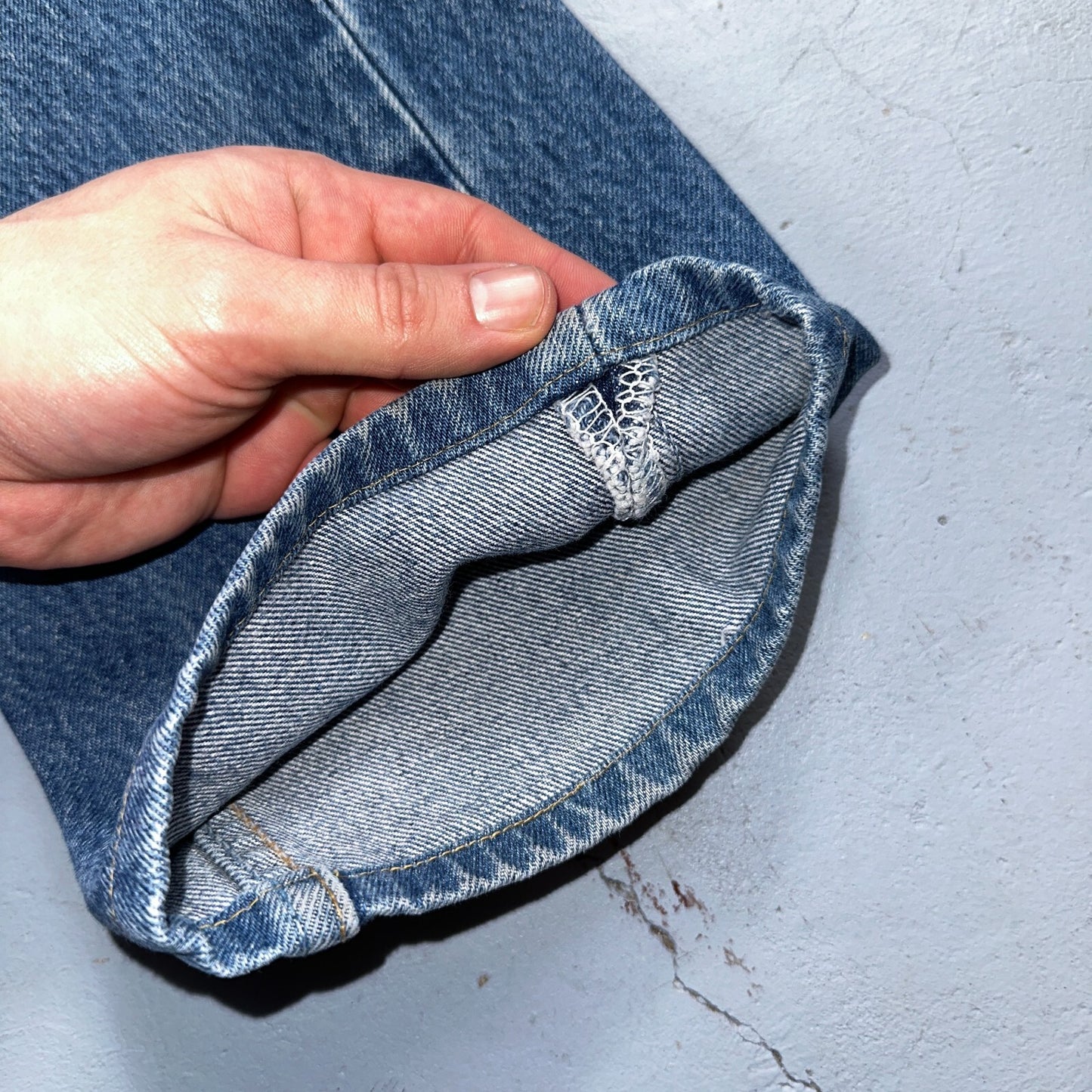 Levis 501 Vintage 90s USA XX Straight Leg Jeans Blue Light Wash 34x36 Act 32x30