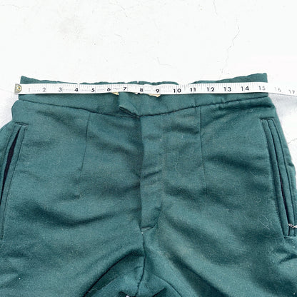 Vintage 1960s Othmar Schneider Sears Roebuck Green Ski Pants Sz S Snow 60s