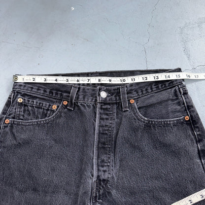 Levis 501 Vintage 80s USA XX Straight Leg Jeans Black Light Wash 33x34 Act 31x32