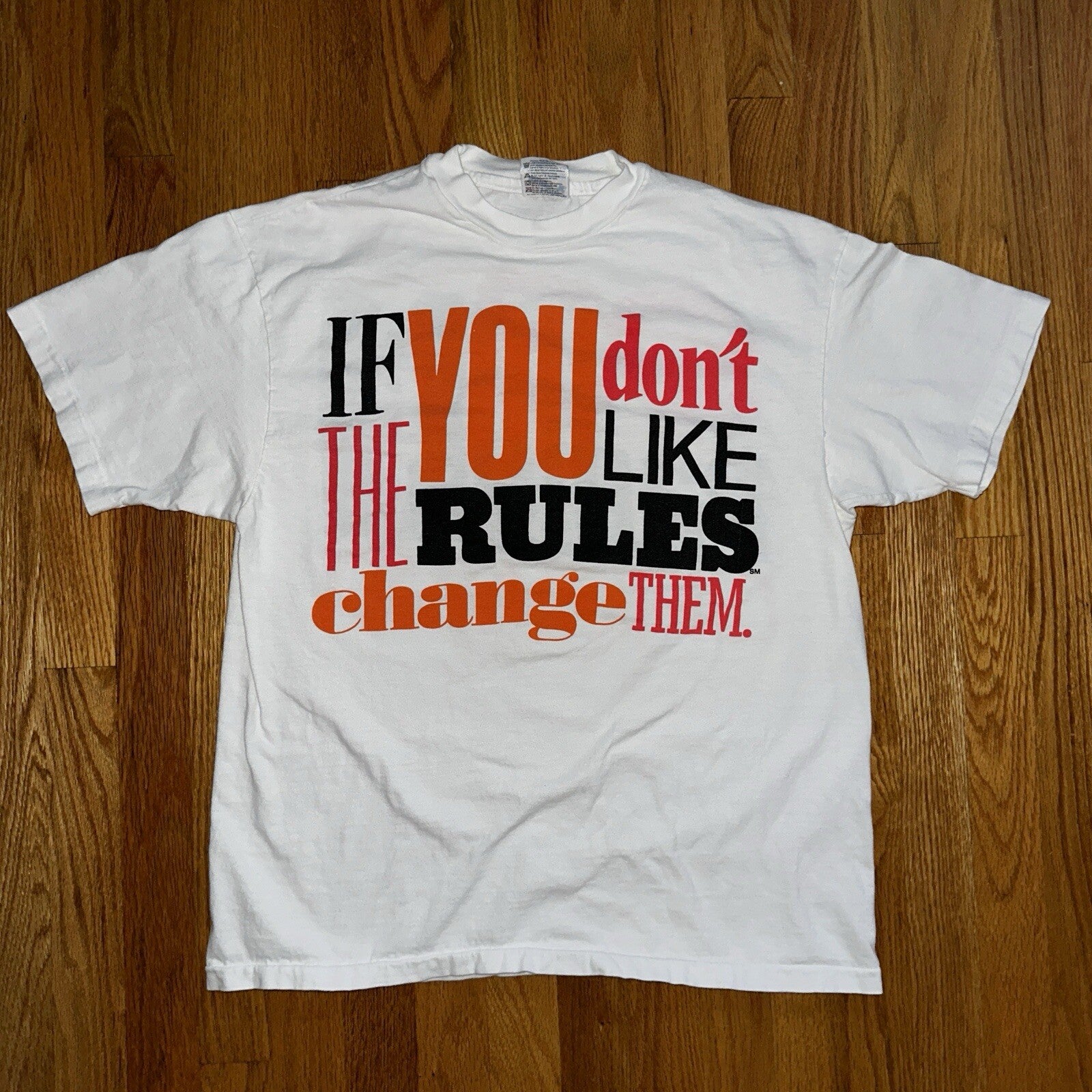 You Don’t Like The Rules Vintage 90s Chicago T Shirt Quote Radio Boxy Inspired