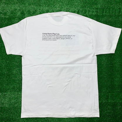 USA Hippie Flag Vintage T Shirt 90s One Love Music Rap Nirvana Peace Oregon