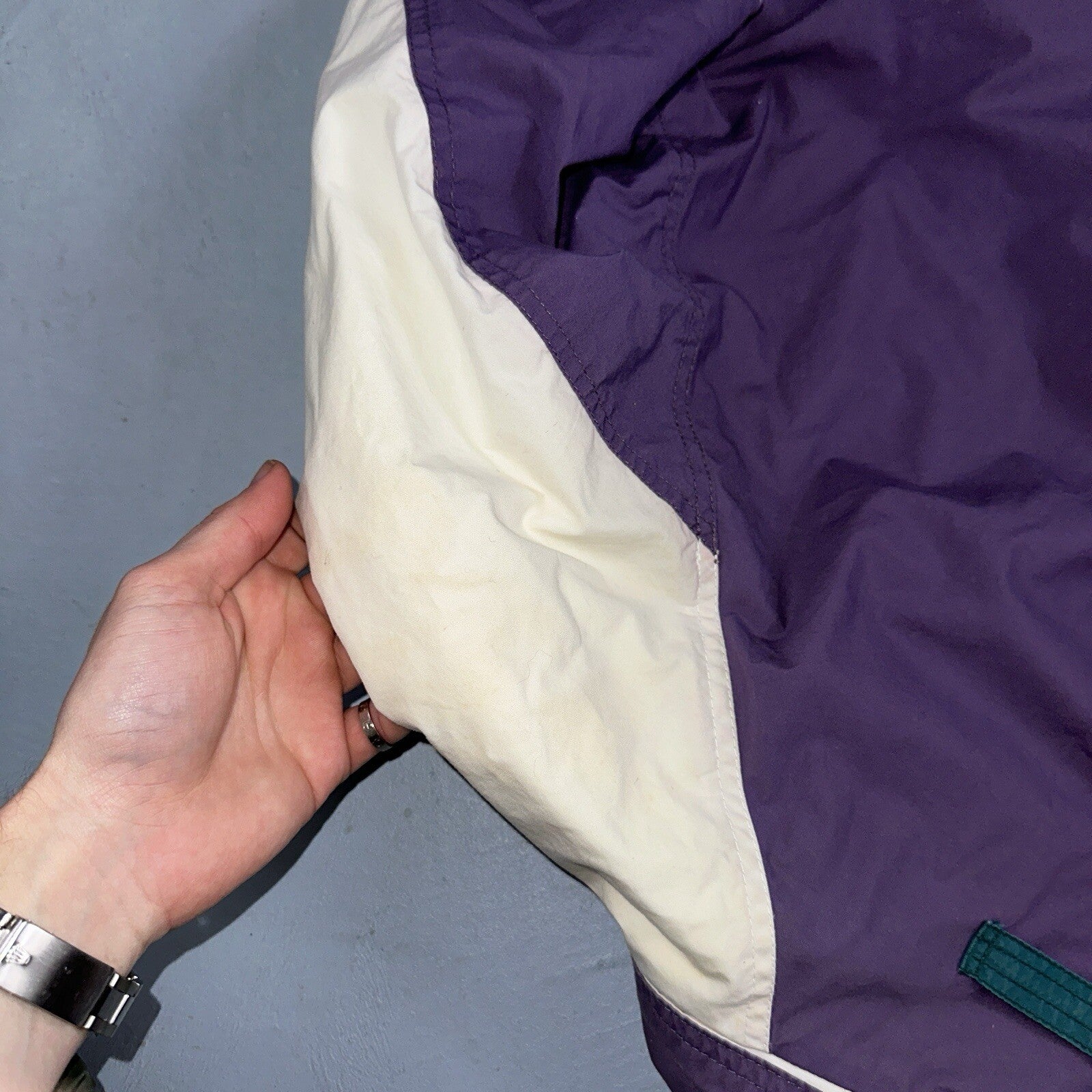 Vintage Eddie Bauer Bomber Jacket Men’s Medium Purple Jacket Wind Breaker