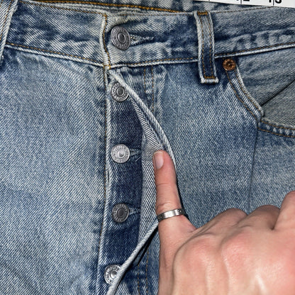 Levis 501 Vintage 90s Mexico Straight Leg Jeans 34x32 Y2K Light Wash Act 33x27