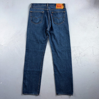 Levis 501 Y2K XX Straight Leg Jeans Blue VTG Med Wash 36x38 Act 33x33
