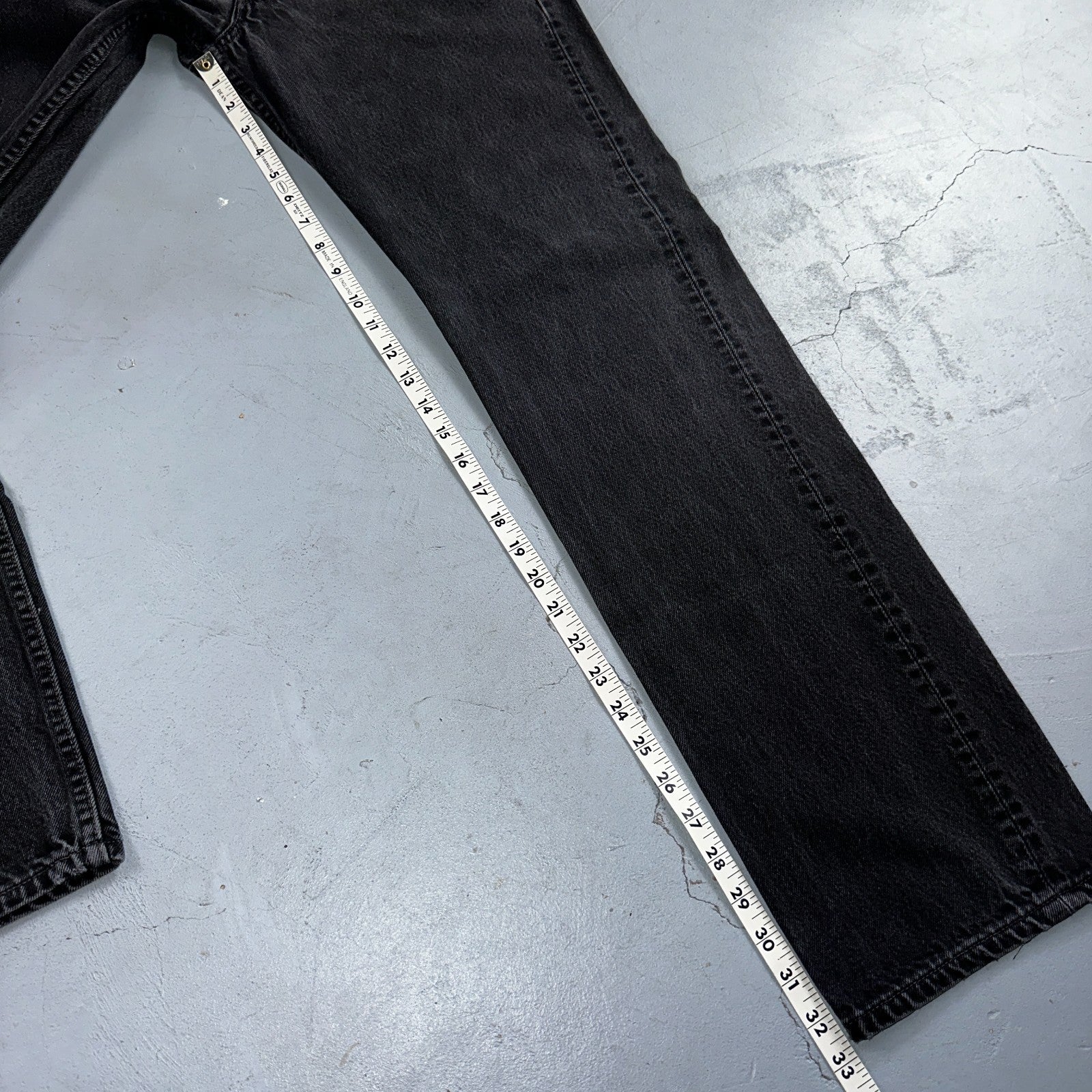 Levis 501 Vintage 80s USA XX Straight Leg Jeans Black Light Wash 33x34 Act 31x32