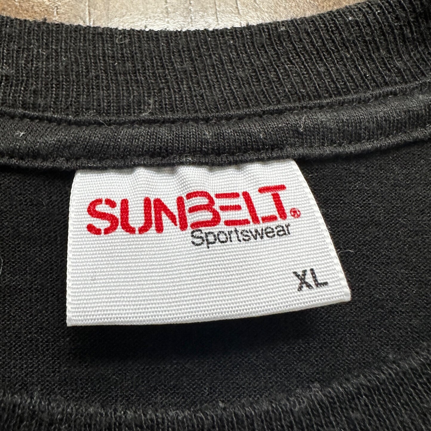 Sunbelt Palm Beach Sun Tree Ocean Swim Vintage T Shirt 90s Single Stitch Wind