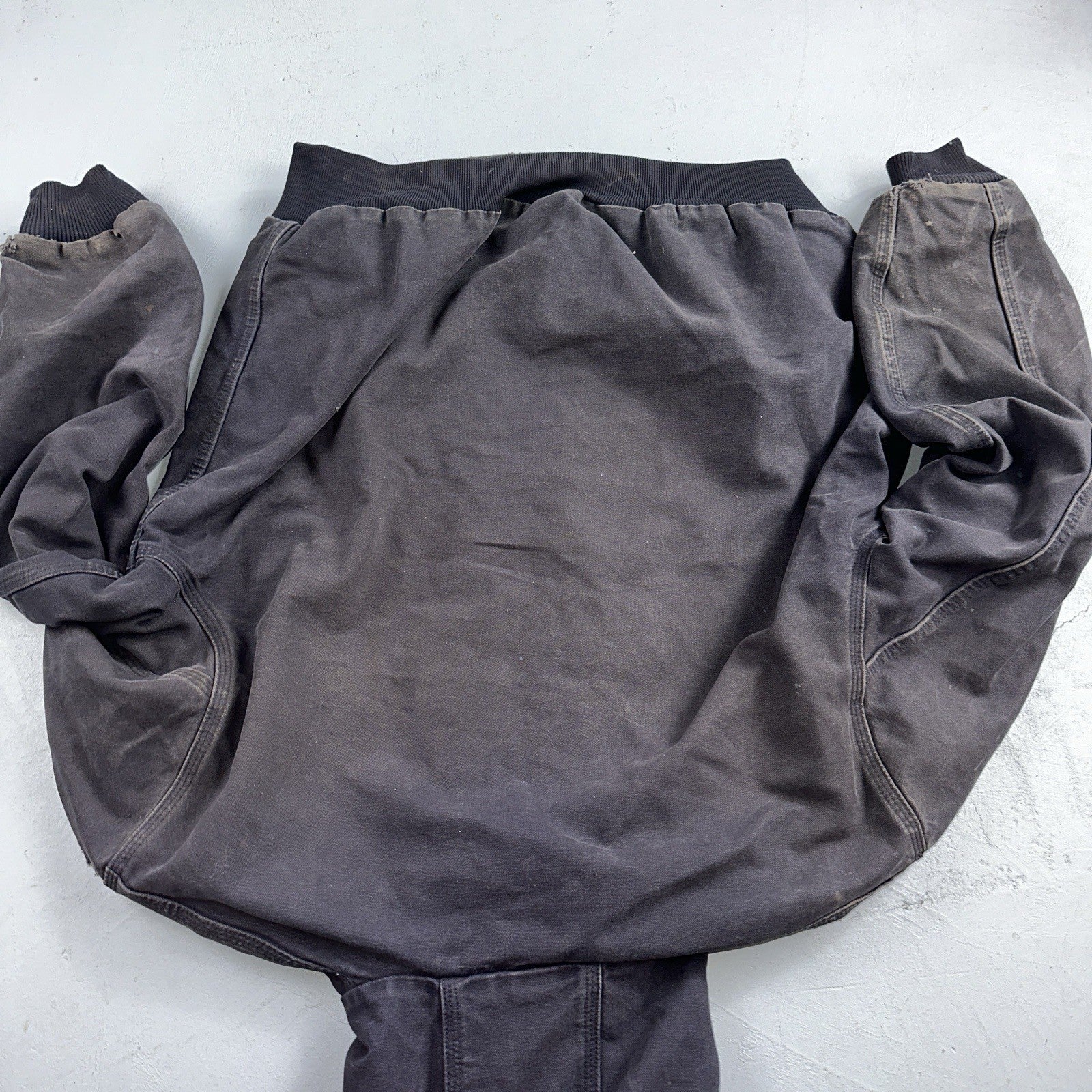 Carhartt Jacket VTG Mens Large Purple Hooded Distressed Bomber J208 MDT Thrashed