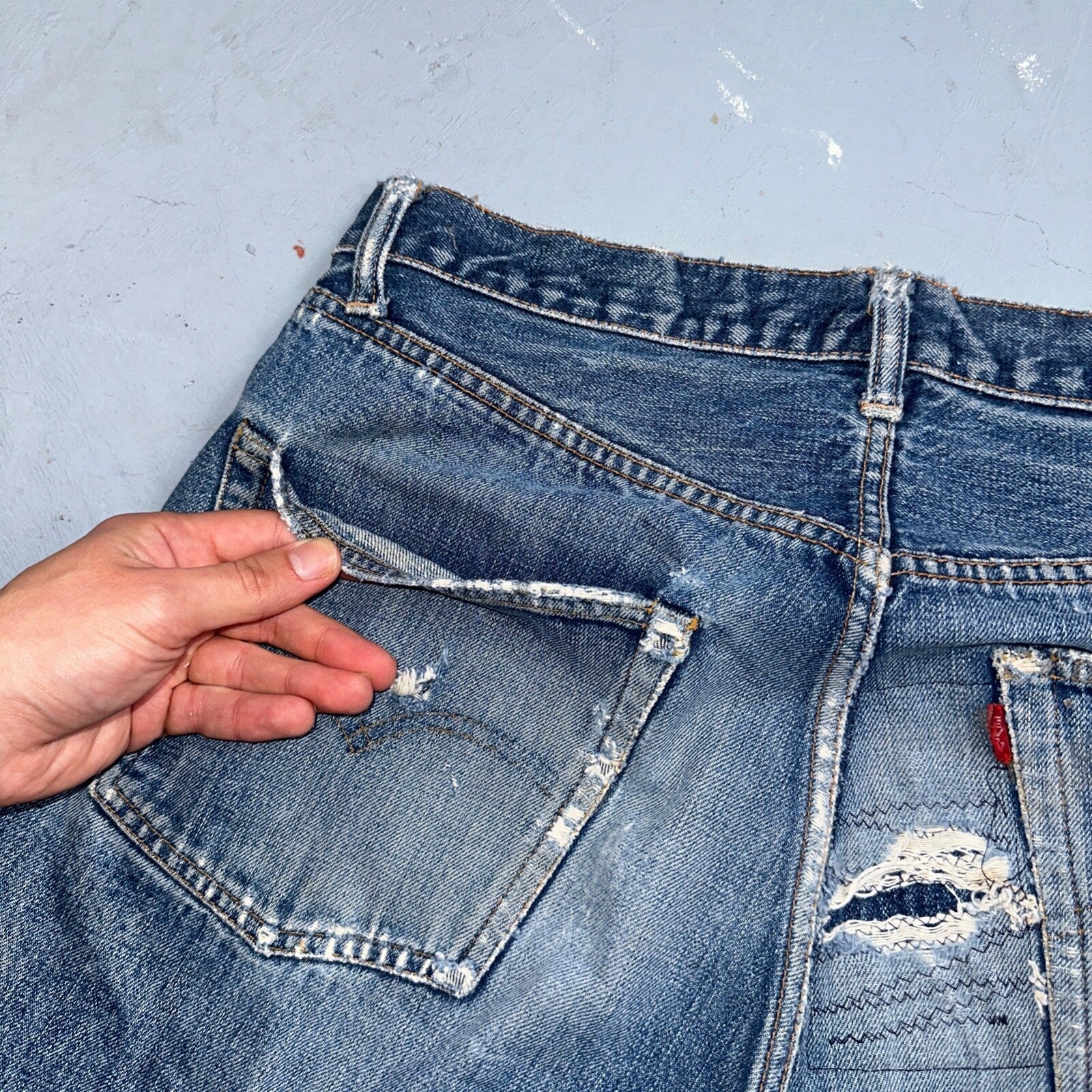 Levis 501 Big E Vintage 60s Redline Selvedge USA XX 66 Jeans 1960s Act 30X32