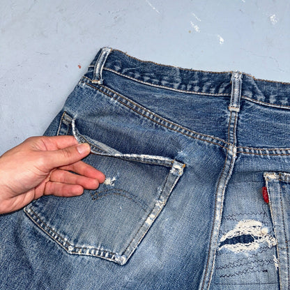 Levis 501 Big E Vintage 60s Redline Selvedge USA XX 66 Jeans 1960s Act 30X32
