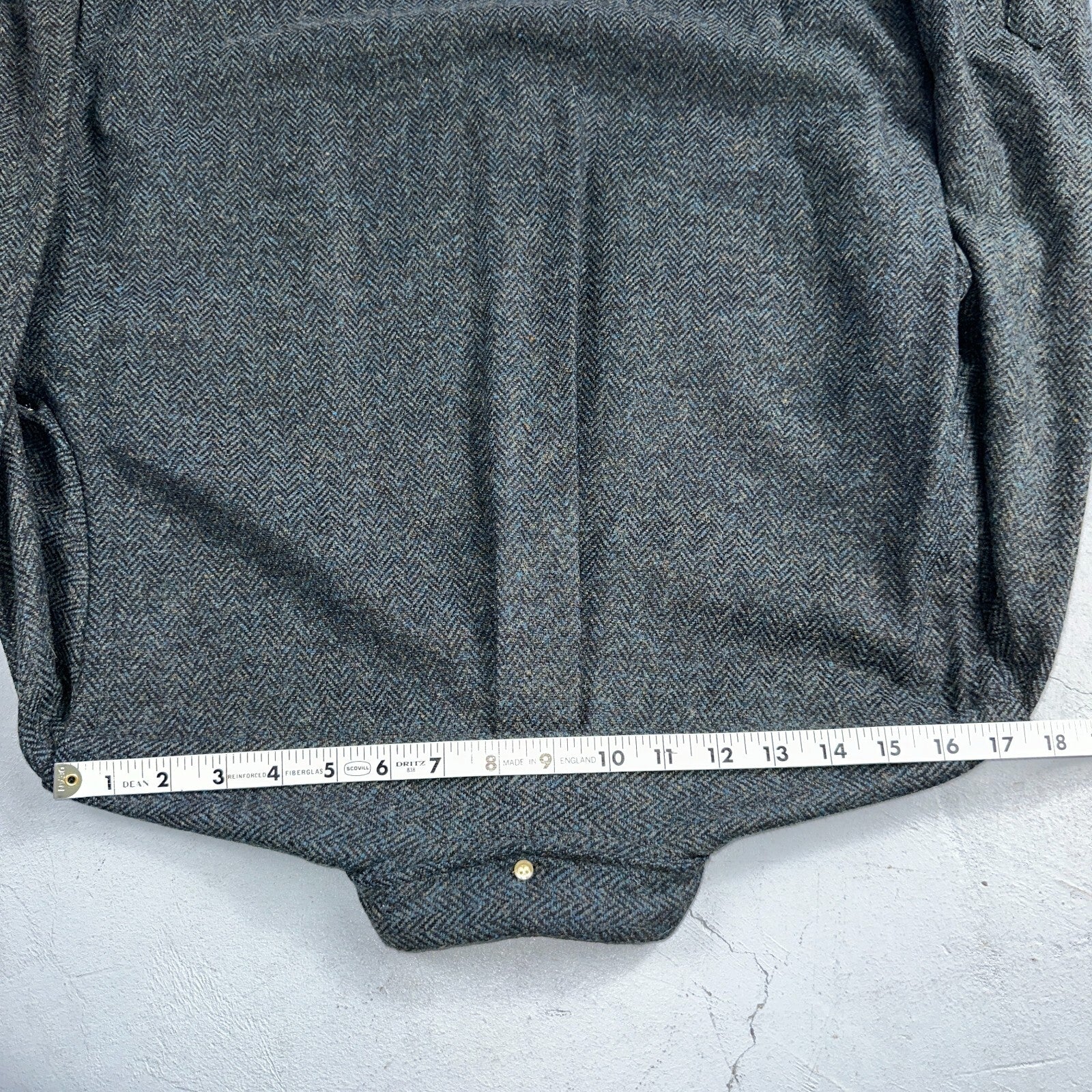 VTG Benson Rixon Shirt Mens M Button Down Dagger 60s 70s Rockabilly Herringbone