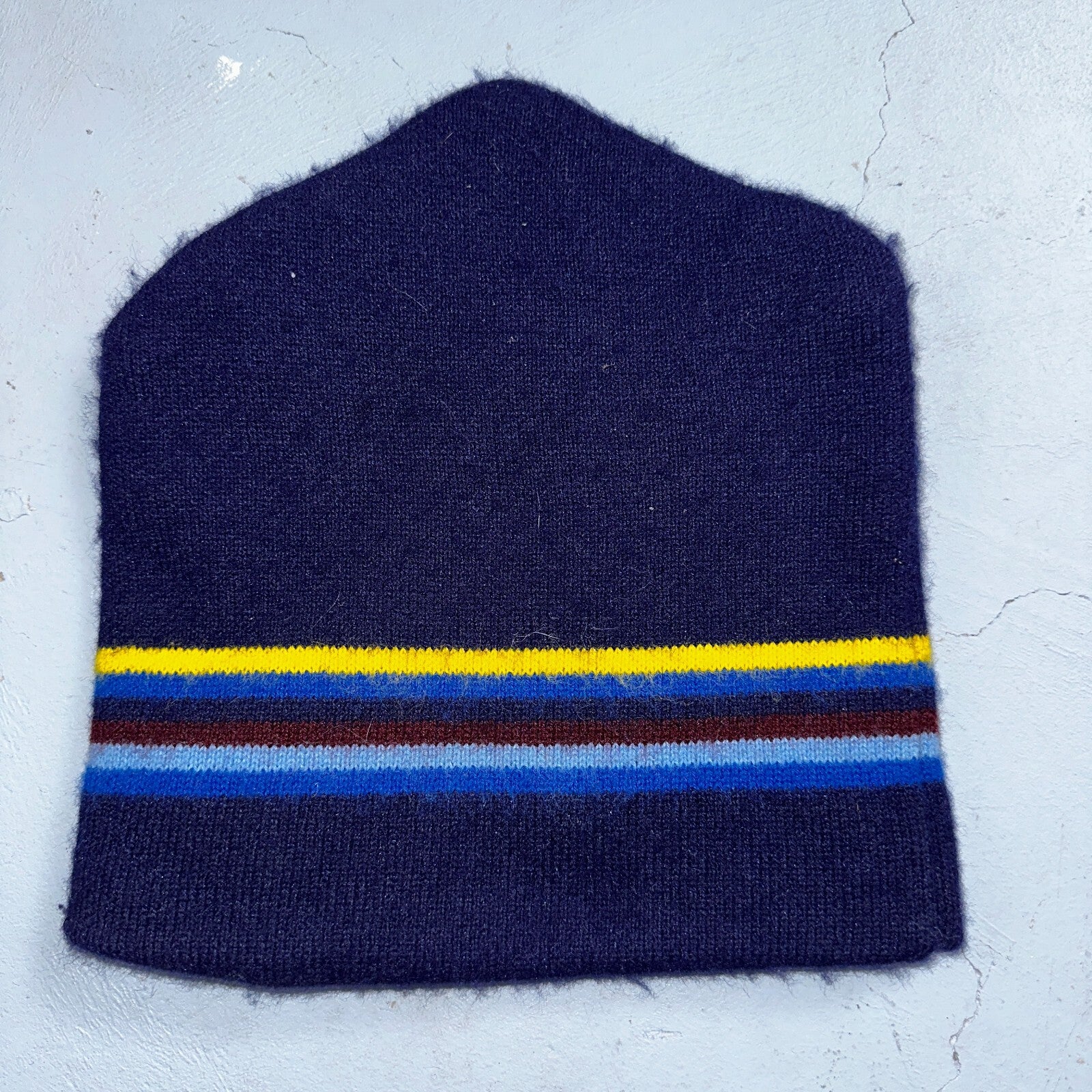 VTG 60s 70s Wool Knit Winter Beanie Hat OSFM Rockabilly Warm Grunge Basic Cozy