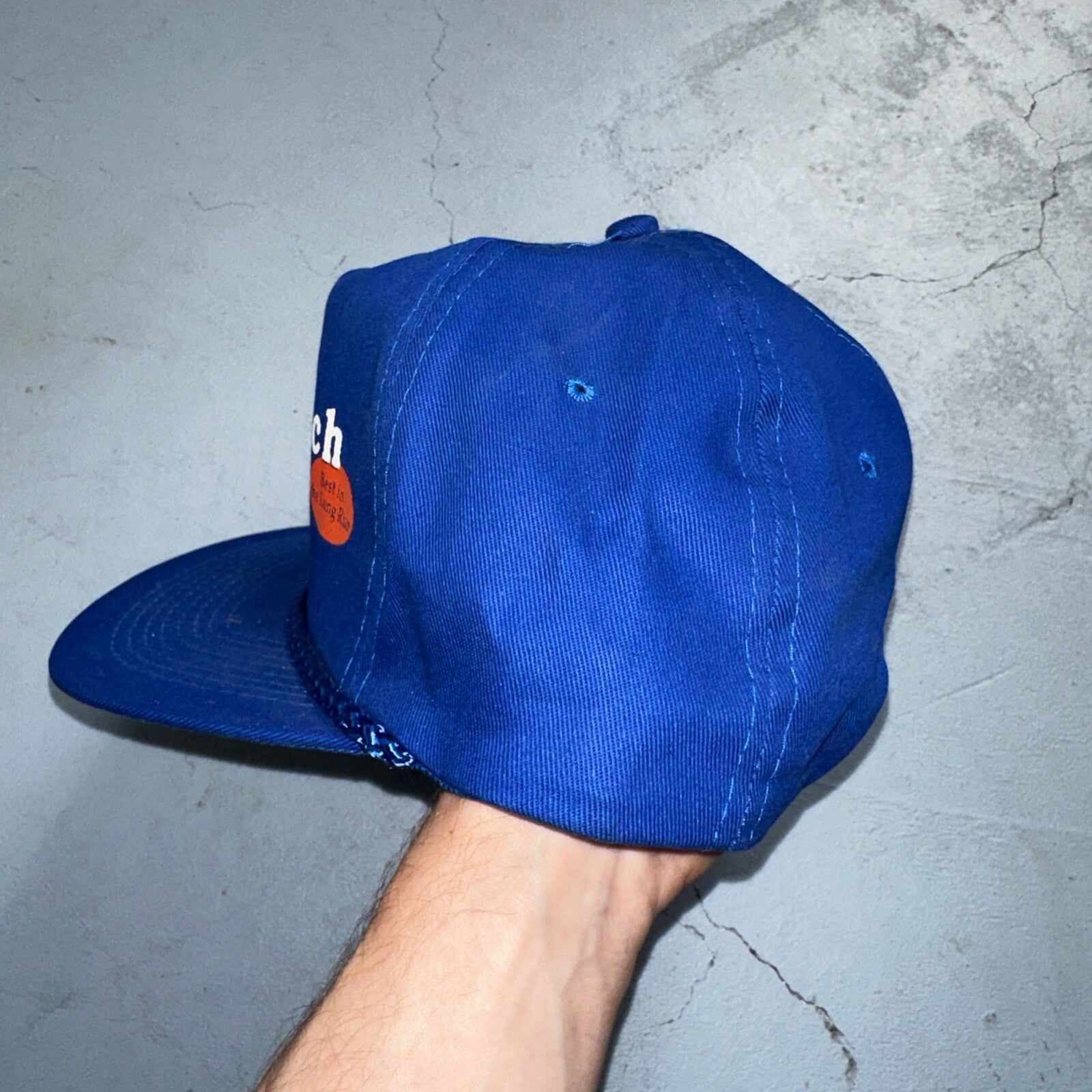 Goodrich Vintage Tires VTG Hat Cap Snapback Trucker Goodyear Car Blue Promo