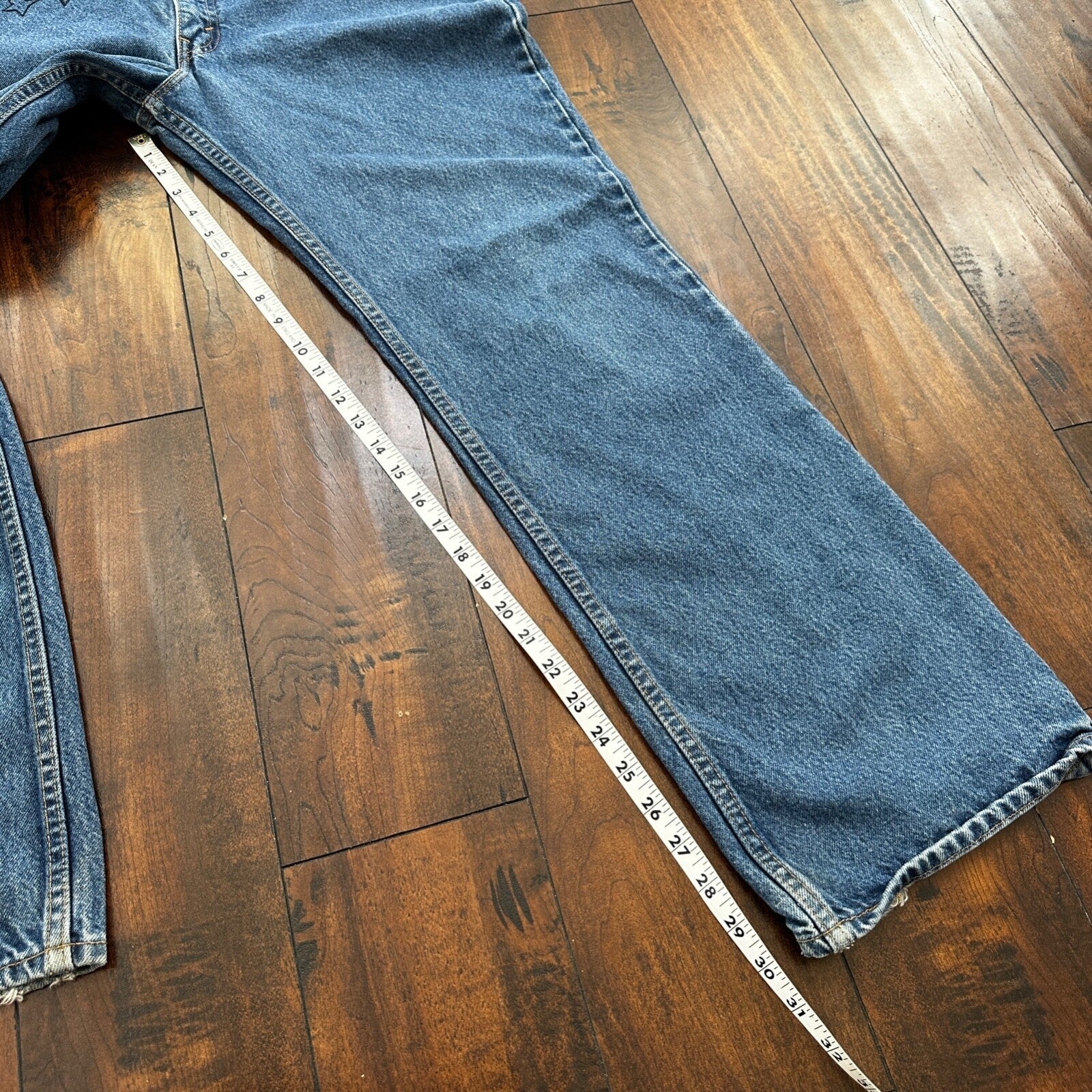 Levis 517 Vintage 90s USA Orange Tab Bootcut Flare Blue Jeans 38x32 Act 35x30