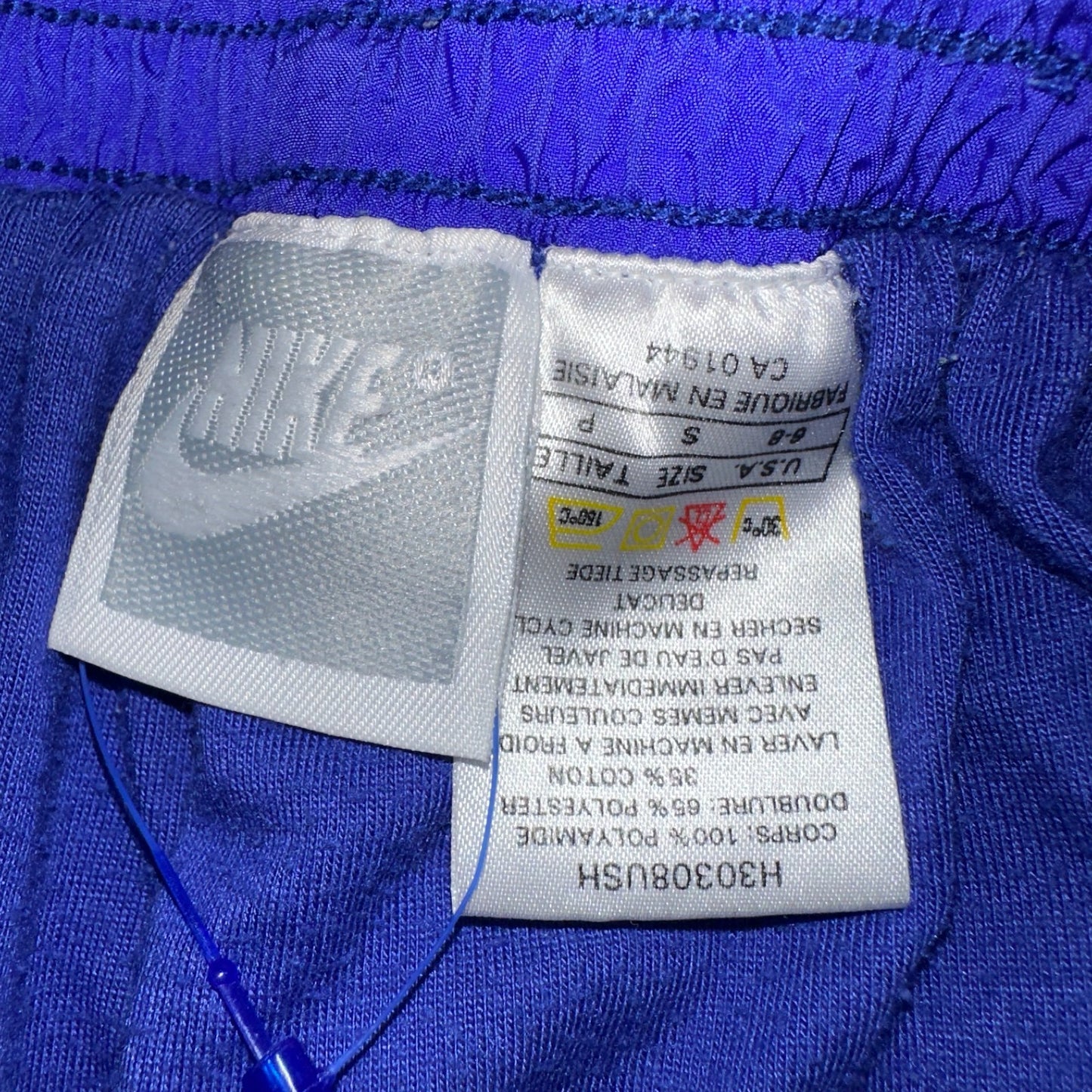 Nike VTG 90s Windbreaker Track Pants Ankle Zip Unlined Purple 1990s Essential