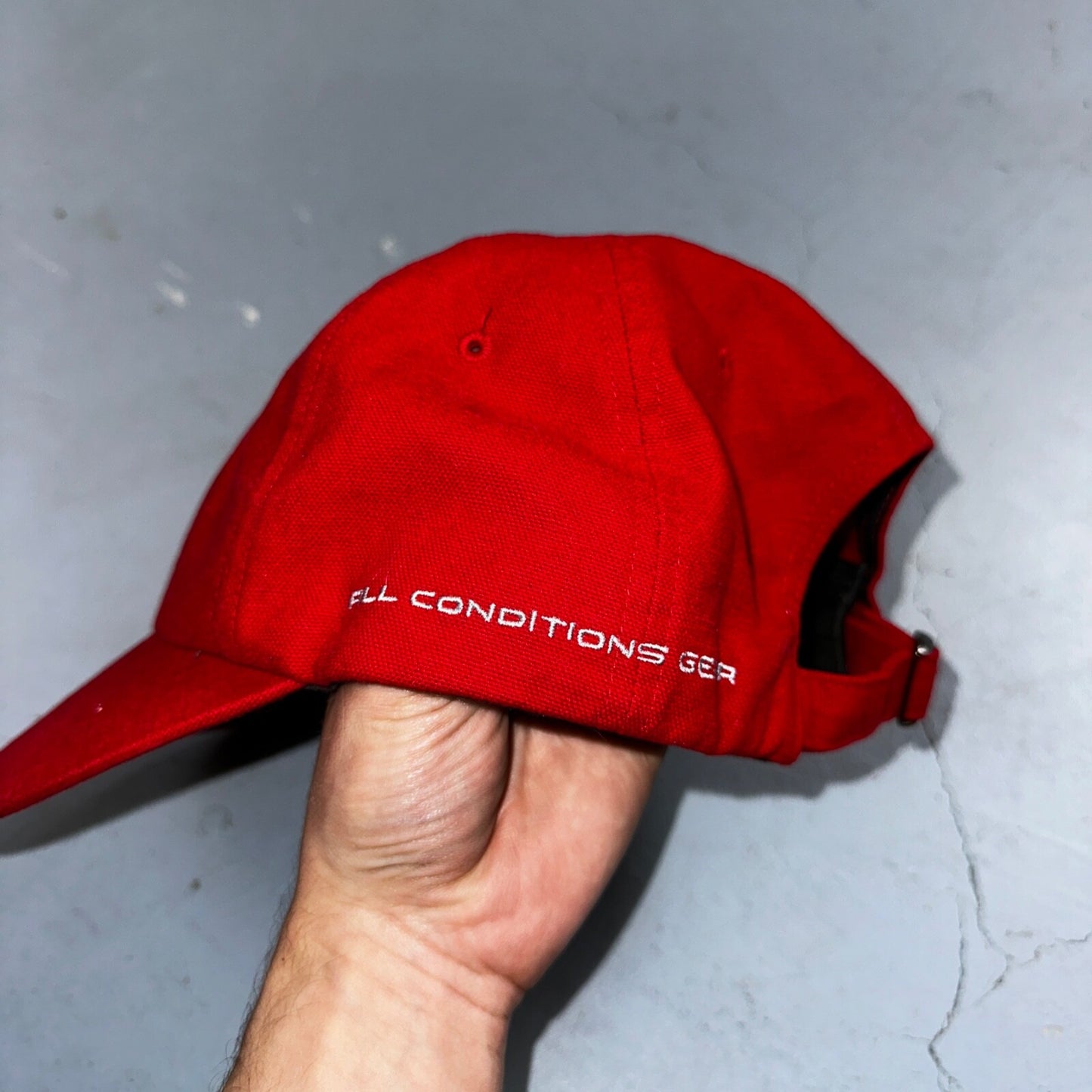 Nike ACG RARE Hat Cap Vintage 90's Red One-Size Adjustable Strap Embroidered