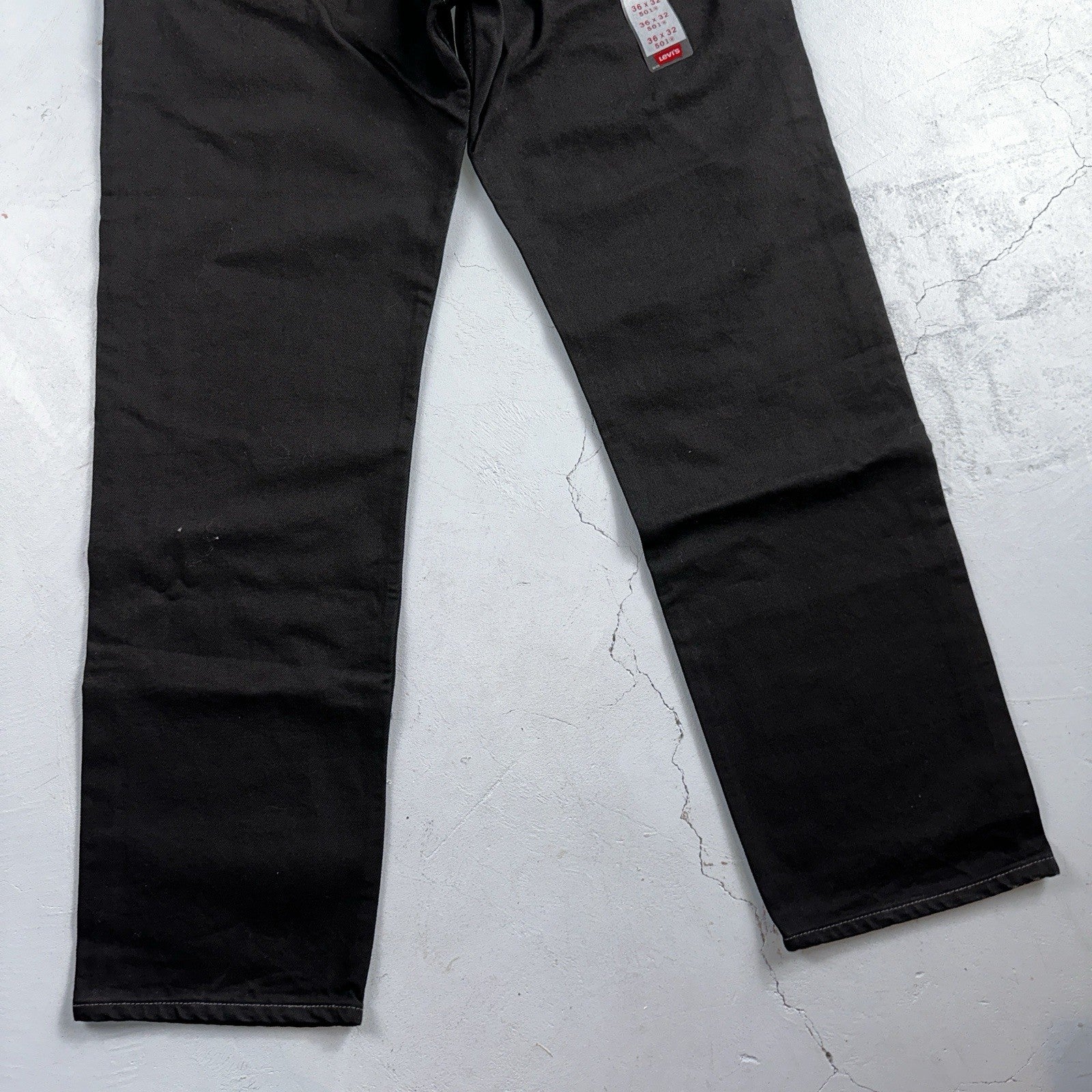 Levis 501 Deadstock Vintage 90s USA XX Straight Leg Jeans Black Dark Wash 36x32