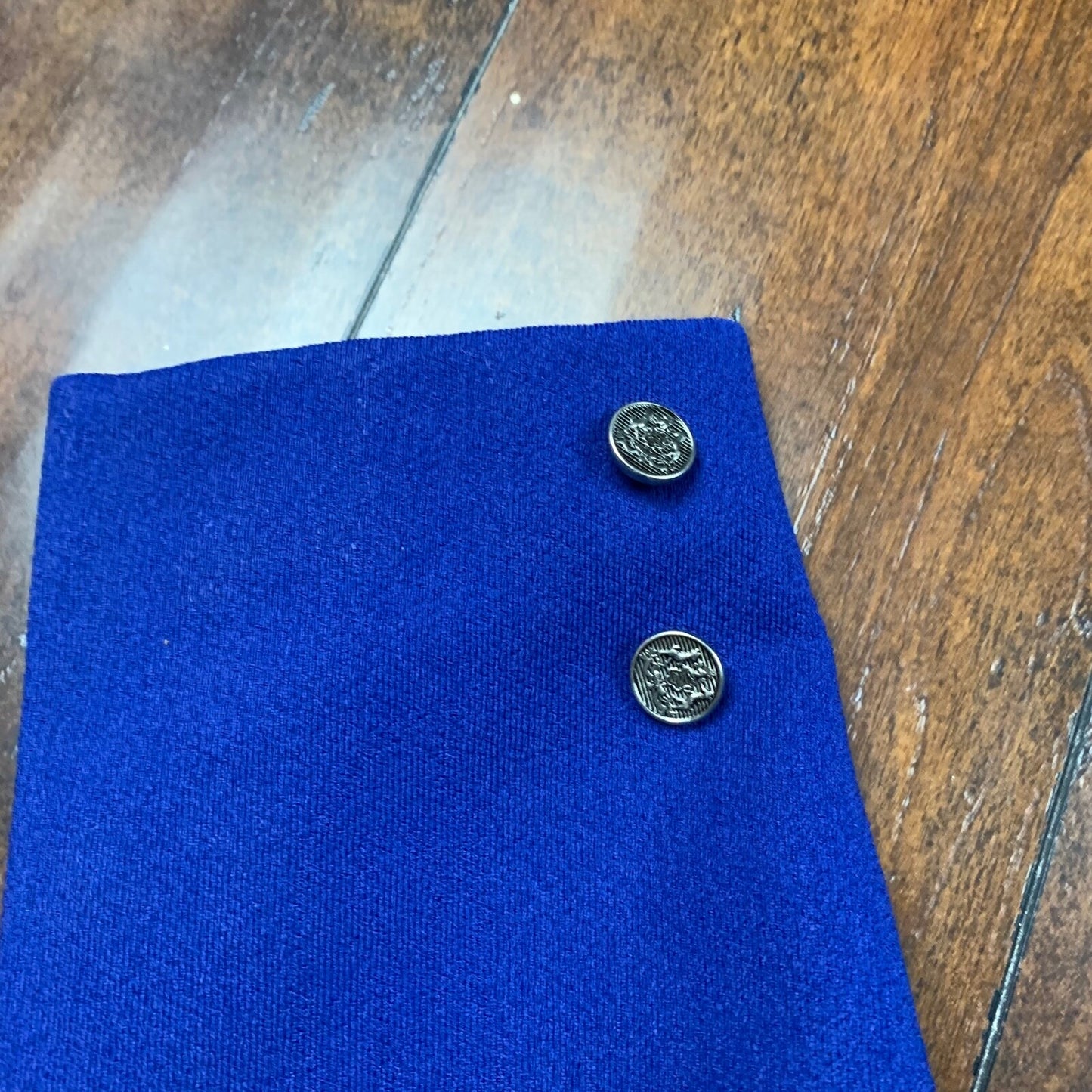 Vintage USA Rockabilly Womens Dress Jacket Blue 60s 70s Top Blazer Sanforized