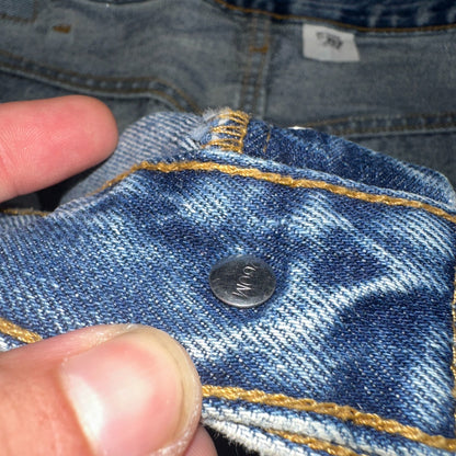 Levis 501 Vintage 90s Mexico Straight Leg Jeans Blue Light Wash 38x30 Act 37x31
