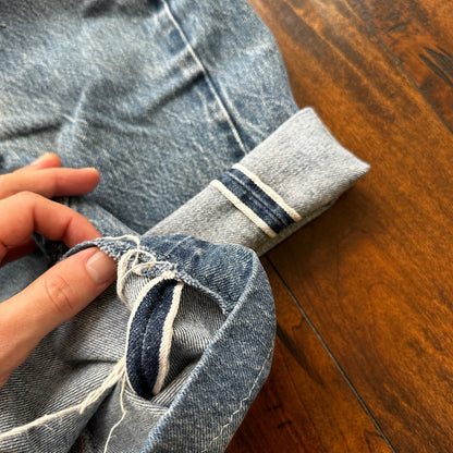 Levis Vintage 80s Redline Selvedge USA 501 XX Jeans 66 70s 32x34 Act 29x25