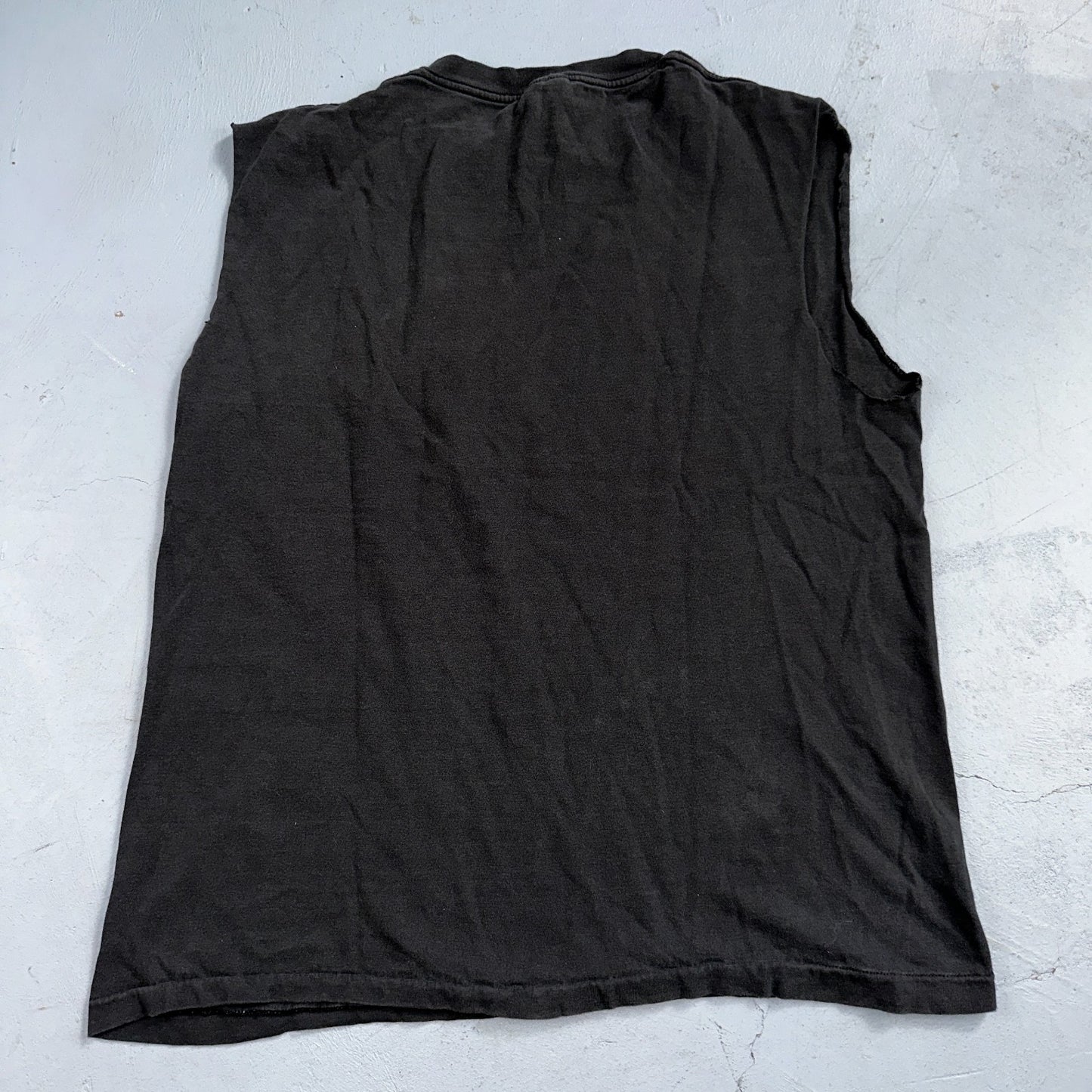 Nike Cross Training Gym Tank Top T Shirt 80s Faded Black USA 1980s Blue Tag