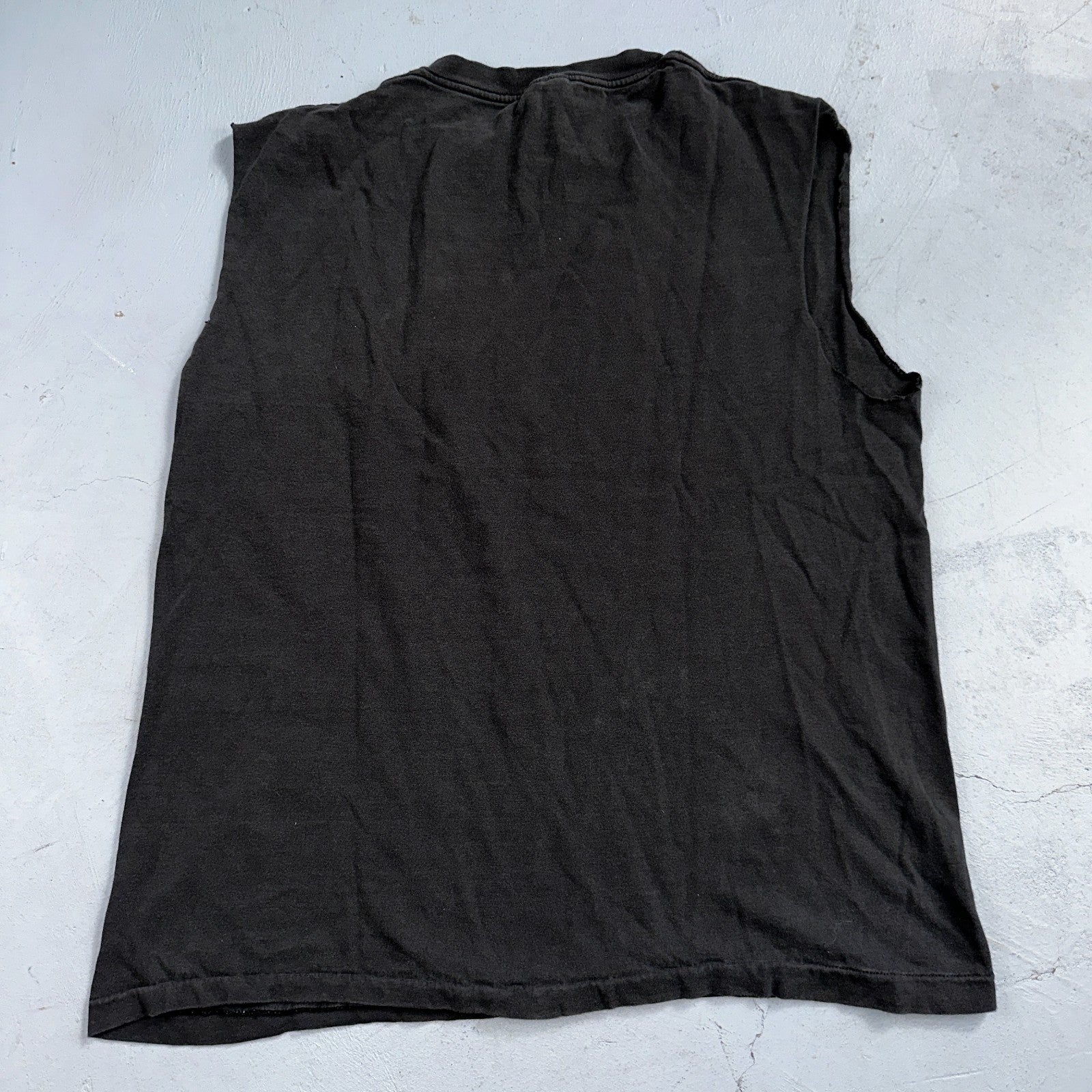 Nike Cross Training Gym Tank Top T Shirt 80s Faded Black USA 1980s Blue Tag