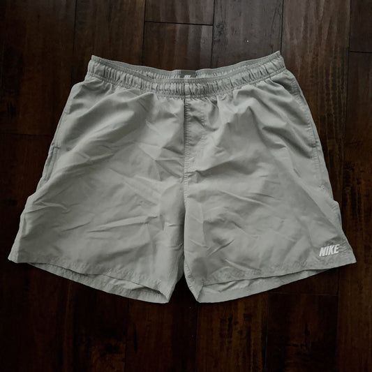 Vintage Nike Gray Tag Shorts 00s Y2K Swoosh Size XL Gray Basketball Sports