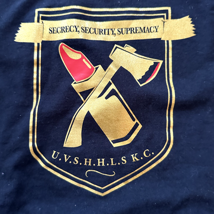 Lipstick Axe Vintage T Shirt Secrecy Security UVSHHLSKC University Oregon