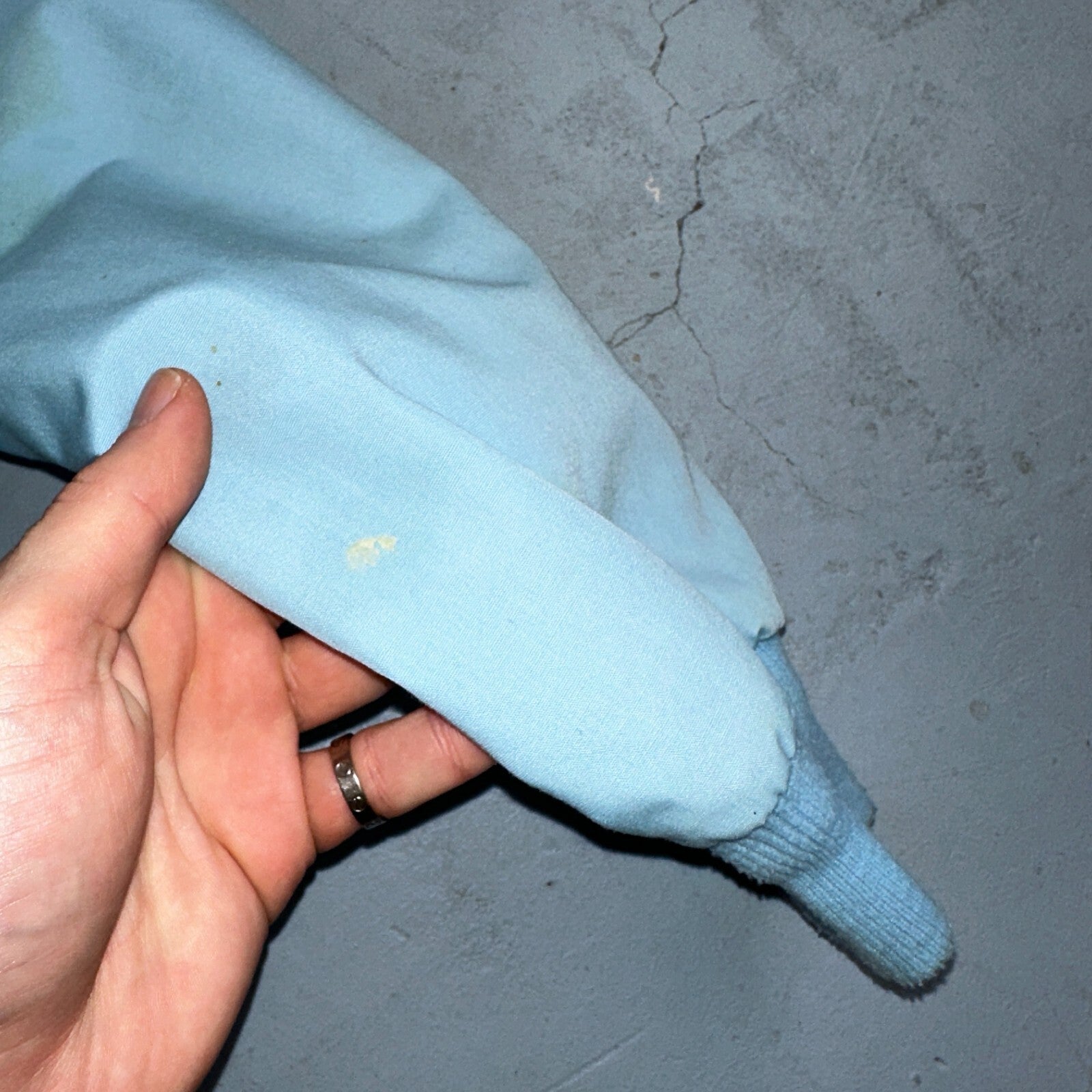 Vintage JC Penneys 70s Derby Jacket Sports USA Baby Blue Talon Bomber Large