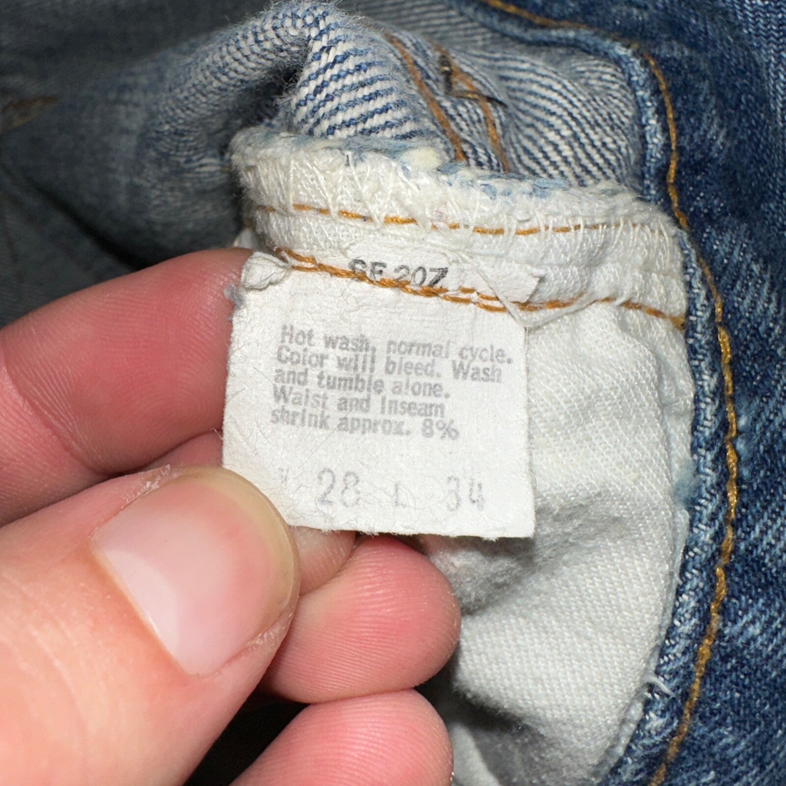 Levis 501 VTG 70s SS Redline Selvedge Jeans XX Altered Skinny Capri Act 27x25