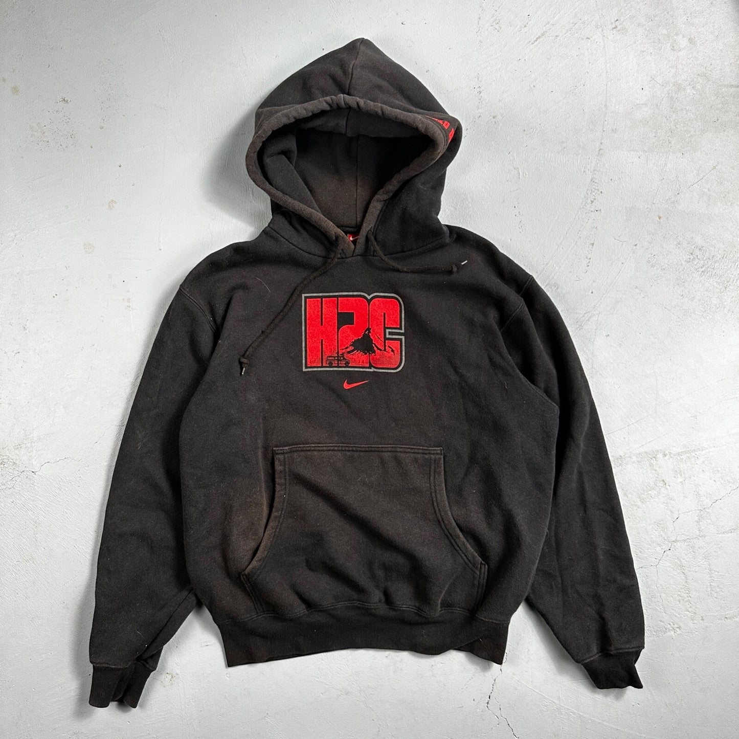 Nike Team Hood to Coast H2C Swoosh Hoodie Sweatshirt 2000s Center Swoosh Y2K