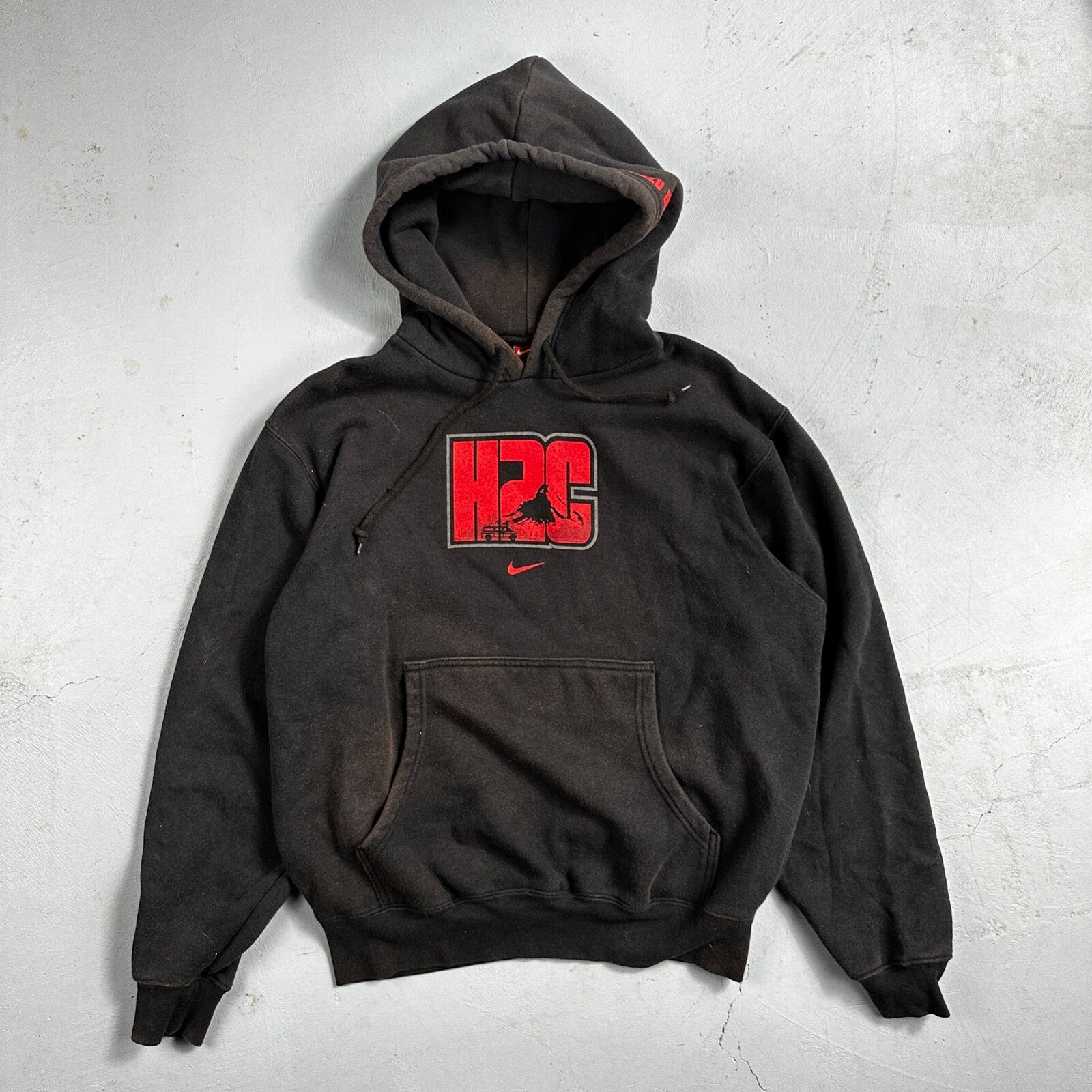 Nike Team Hood to Coast H2C Swoosh Hoodie Sweatshirt 2000s Center Swoosh Y2K