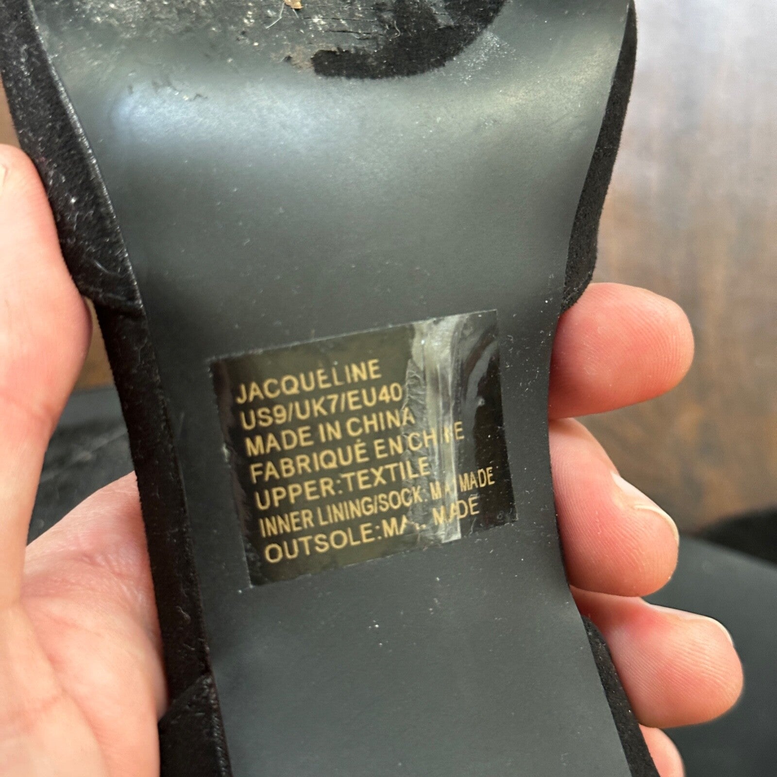 Jacqueline Ferrar Black Pumps Kitten Heel size 9 M