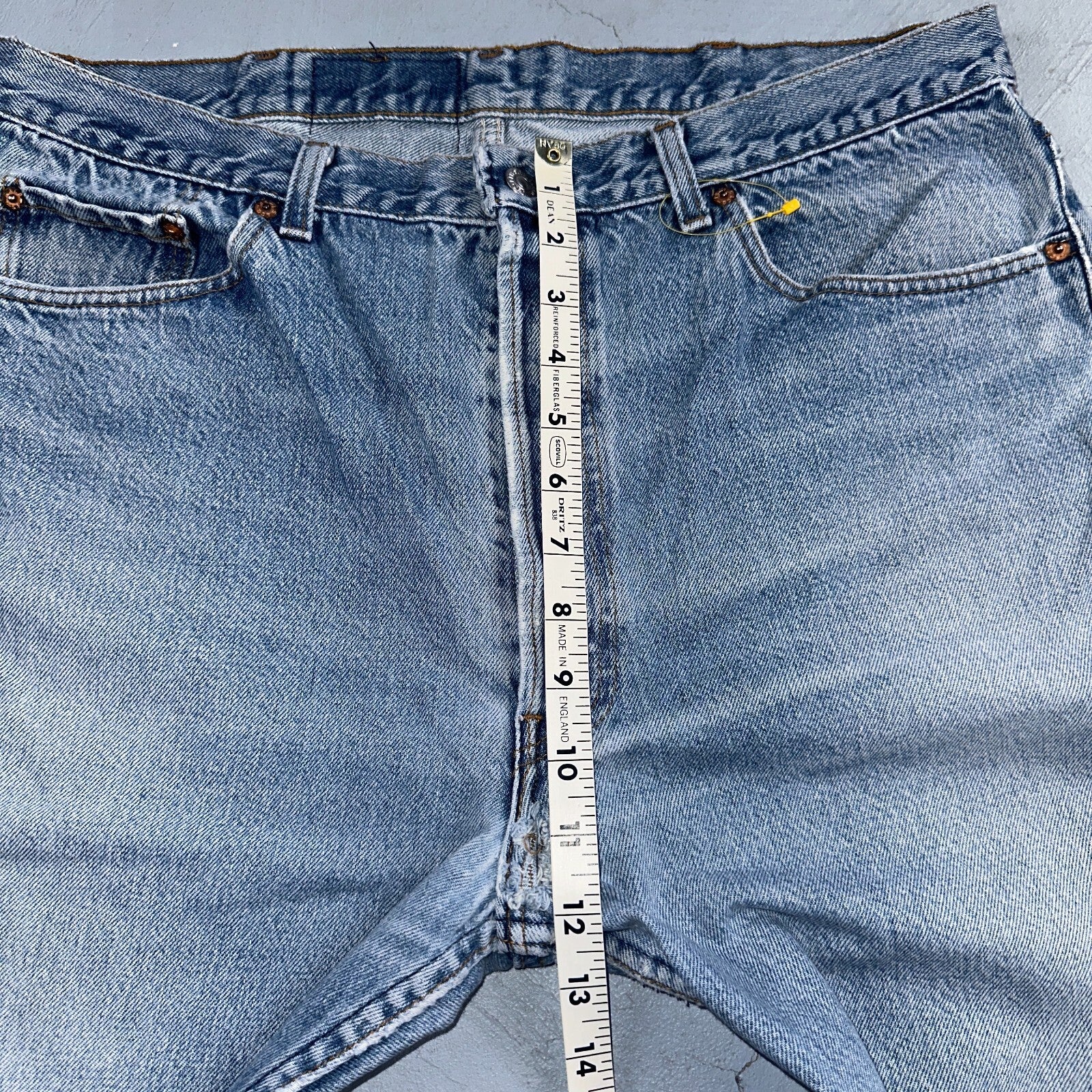 Levis 501 Vintage 90s USA XX Straight Leg Jeans Blue Light Wash 40x32 Act 35x29
