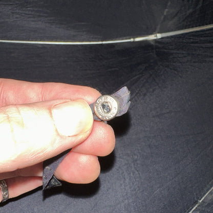 Vintage Telescoping Umbrella Leather Handle and Case 70s 80s Antique Black Basic