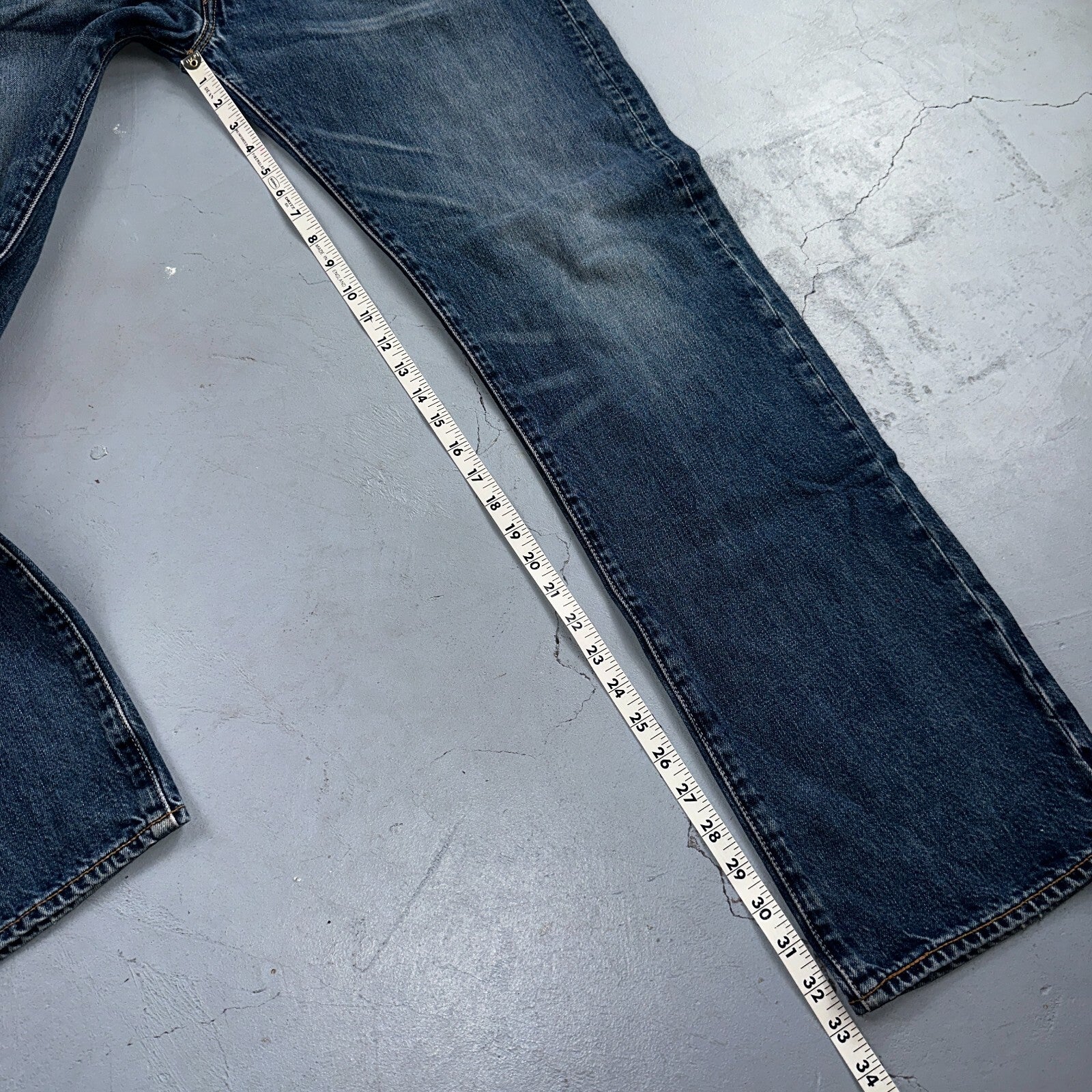 Levis 501 Y2K XX Straight Leg Jeans Blue VTG Med Wash 36x34 Act 35x33